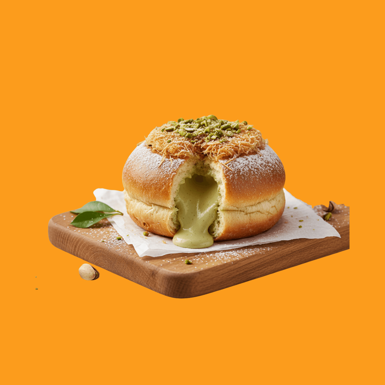Pistachio Kunafa Bun